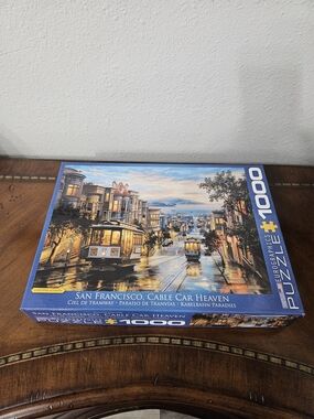 San Francisco Cable Car Heaven 1000-Piece Puzzle - Blue